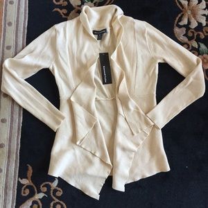 Karson & Taylor ivory drape sweater